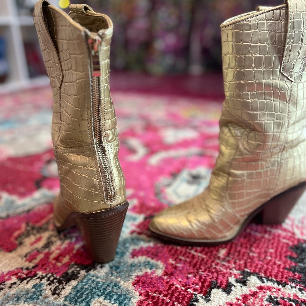 Gold Booties - Picture 6 of 6
